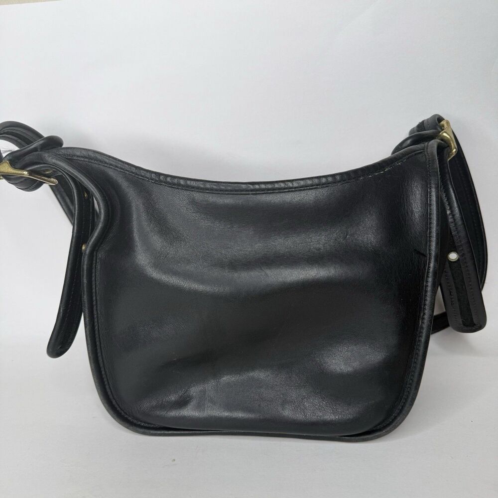 Vintage Old Coach Janice Legacy Bag 9950 Black Leather Crossbody 90s - Picture 2 of 9